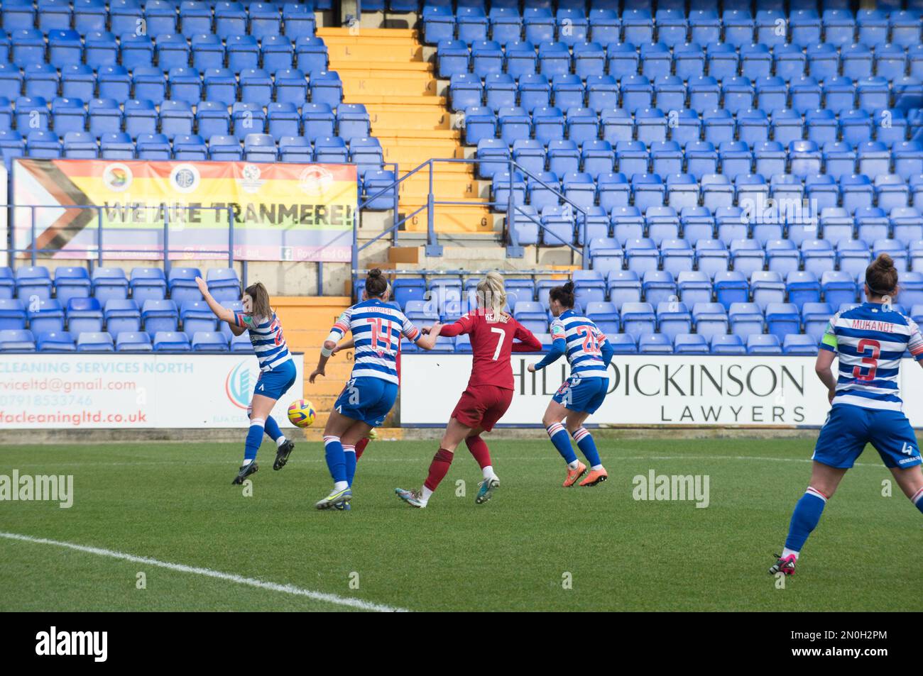 Birkenhead, Liverpool, Regno Unito. 05th Feb, 2023. WSL Liverpool / Reading a Prenton Park Birkenhead, Liverpool (Terry Scott/SPP) Credit: SPP Sport Press Photo. /Alamy Live News Credit: SPP Sport Press Photo. /Alamy Live News Foto Stock