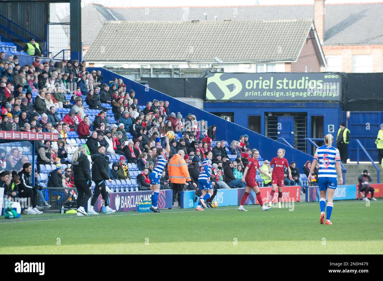 Birkenhead, Liverpool, Regno Unito. 05th Feb, 2023. WSL Liverpool / Reading a Prenton Park Birkenhead, Liverpool (Terry Scott/SPP) Credit: SPP Sport Press Photo. /Alamy Live News Credit: SPP Sport Press Photo. /Alamy Live News Foto Stock