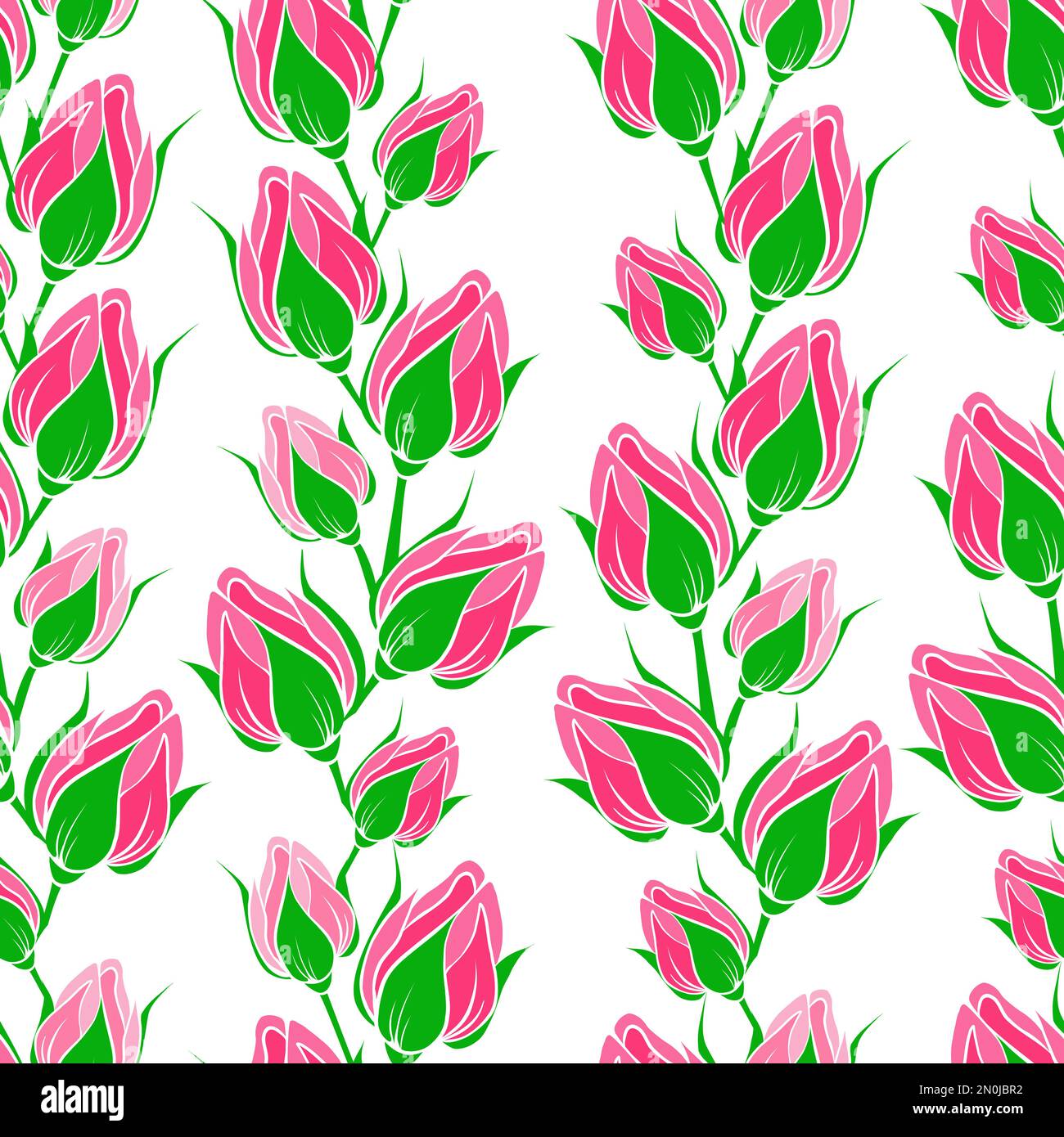 Motivo floreale senza cuciture. Rose, illustrazione della flora rosa. Motivo vintage senza cuciture con fiori. Sfondo con rose rosa fiore su trasparente b Illustrazione Vettoriale