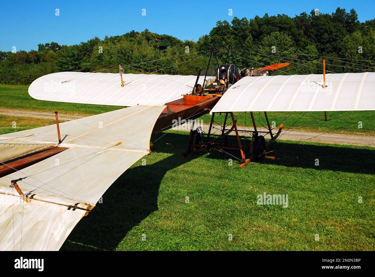 Un aereo storico di Henroit è in mostra a Rhinebeck, New York Foto Stock