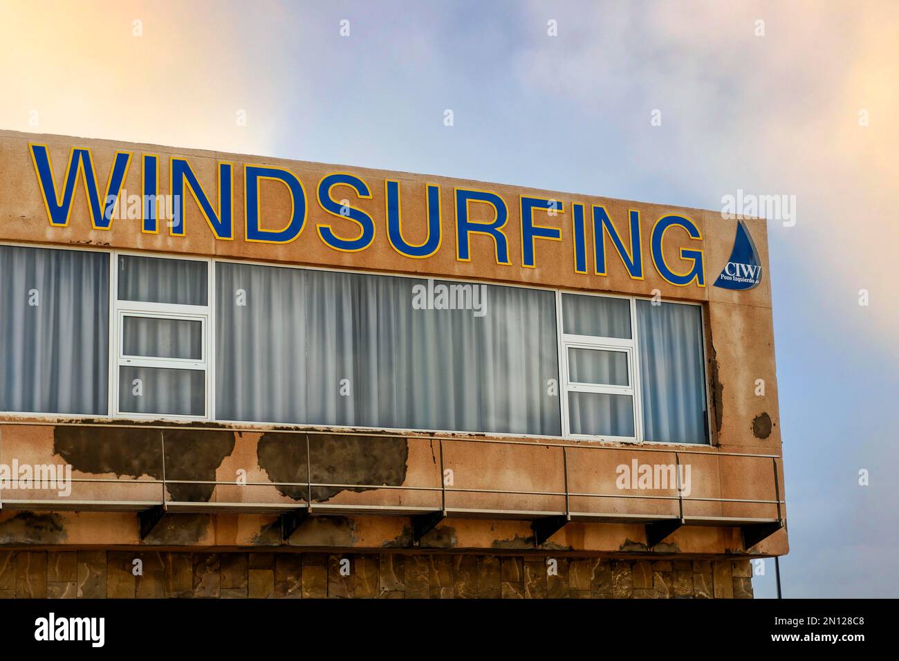 Centro Internazionale di Windsurf a Pozo Izquierdo, Gran Canaria, Isole Canarie Foto Stock