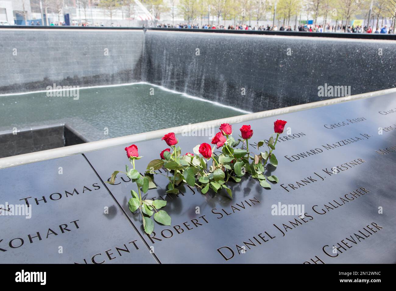 Ground Zero Memorial, New York, Stati Uniti, Nord America Foto Stock