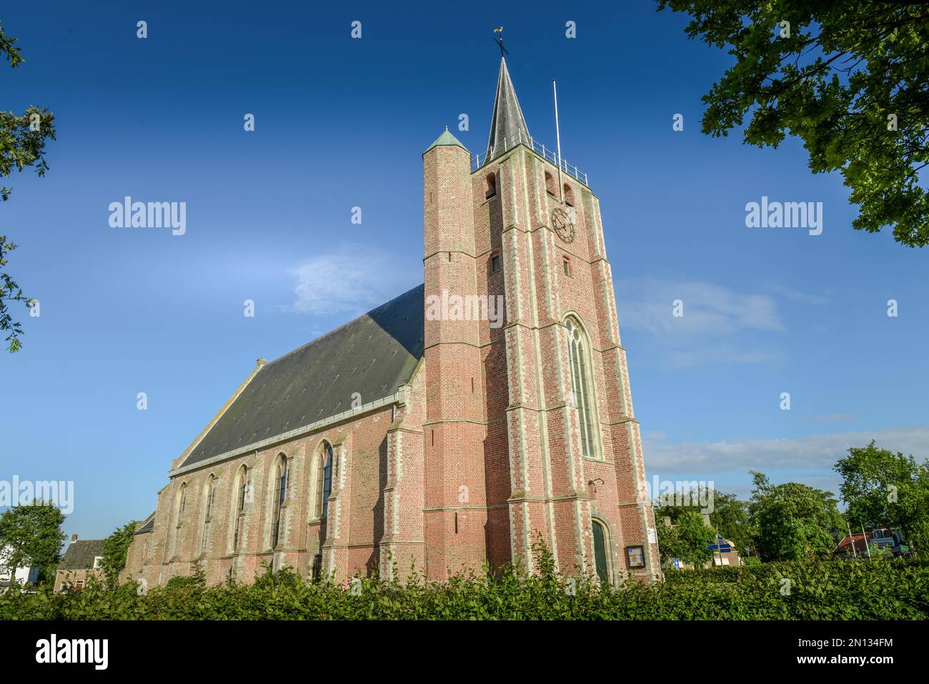Jacusbskerk, Lange Reke, Renesse, Schouwen-Duiveland, Zeeland, Paesi Bassi Foto Stock