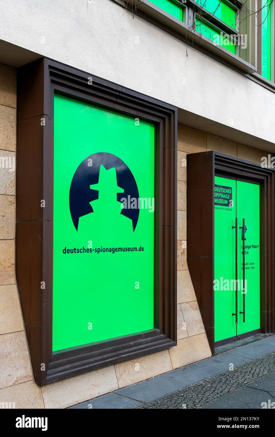 Il Museo tedesco della spia a Potsdamer Platz, Berlino, Germania, Europa Foto Stock