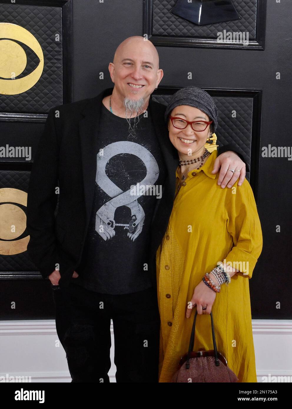 Los Angeles, Stati Uniti. 05th Feb, 2023. Jeff Coffin e Ryoko Suzuki partecipano ai Grammy Awards 65th annuali alla Crypto.com Arena di Los Angeles domenica 5 febbraio 2023. Foto di Jim Ruymen/UPI Credit: UPI/Alamy Live News Foto Stock