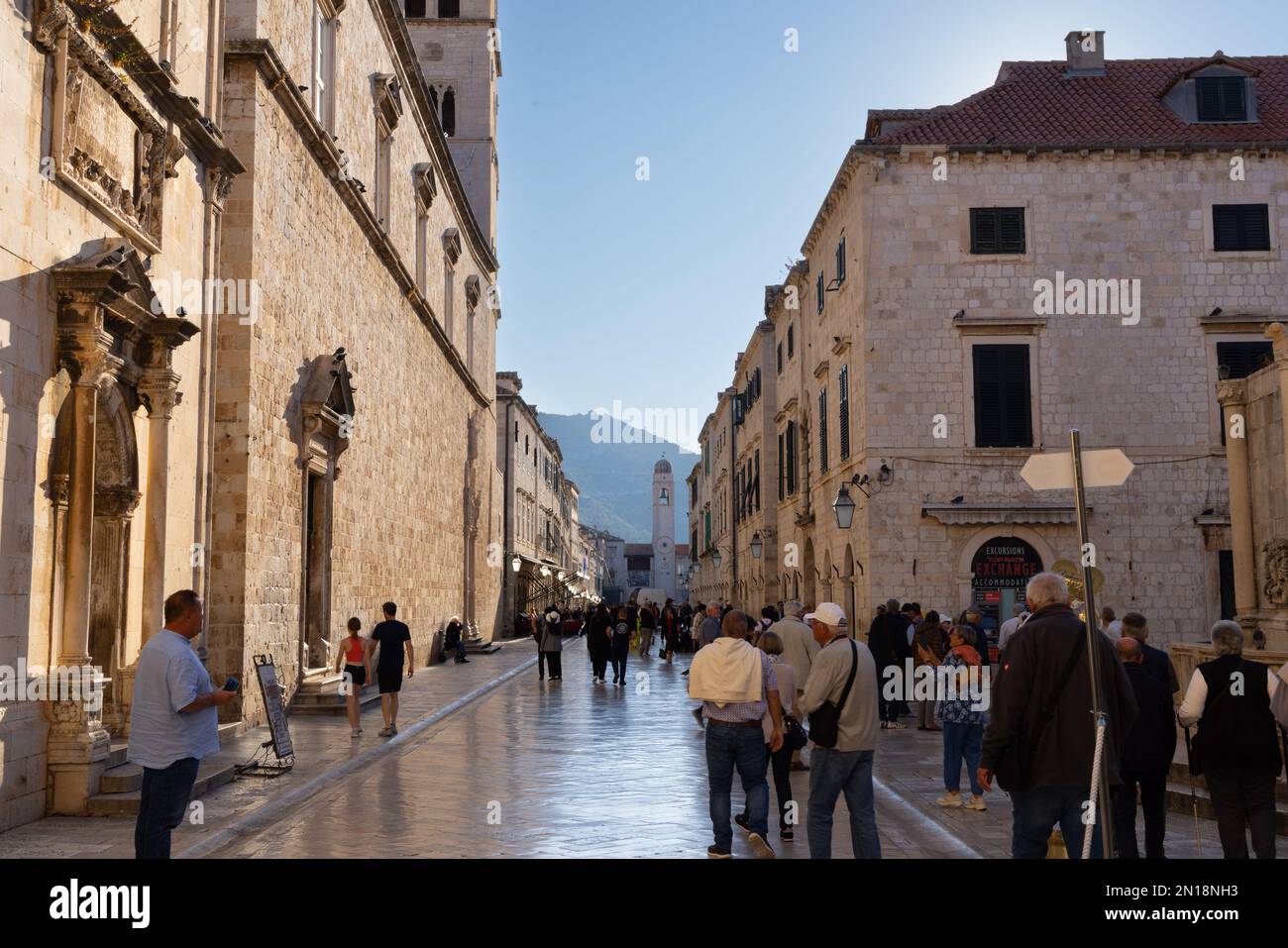 Città vecchia, Dubrovnik Croazia Foto Stock