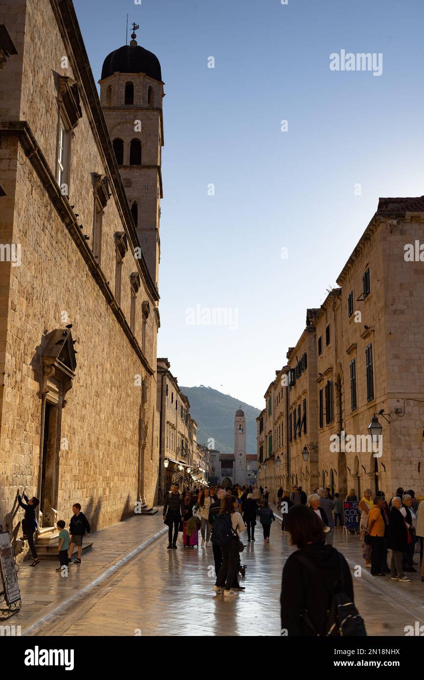 Città vecchia, Dubrovnik Croazia Foto Stock