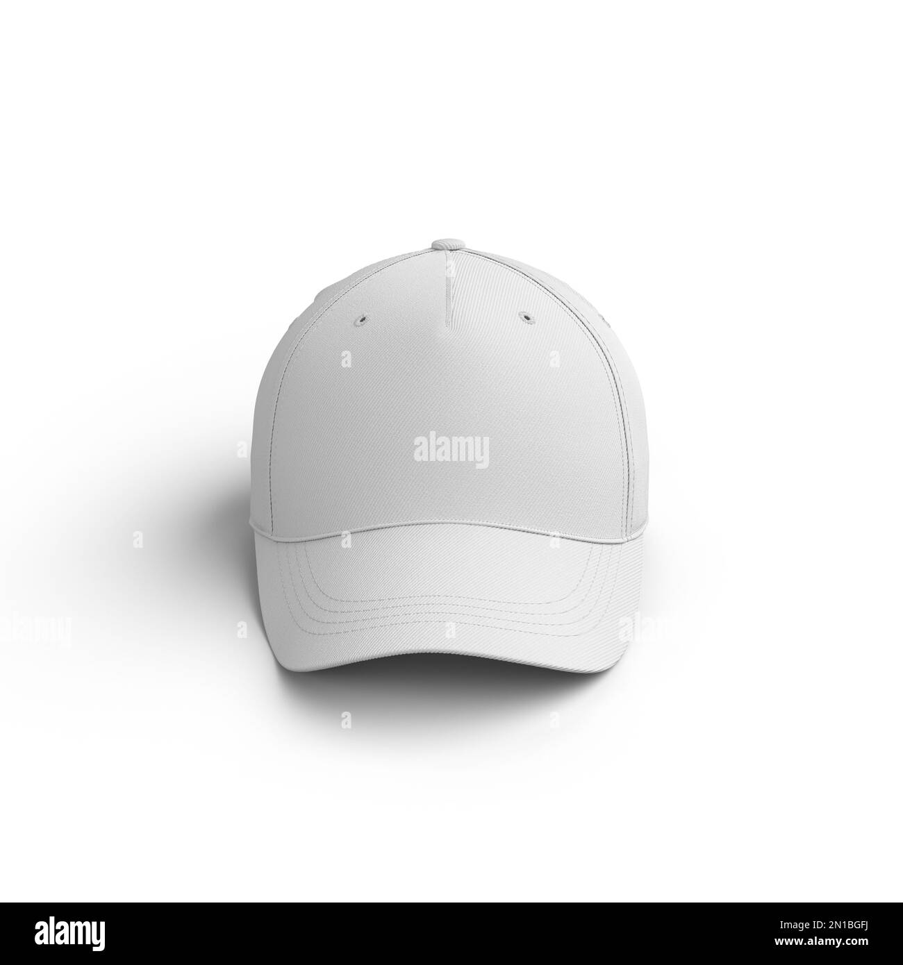 Rendering White Cap Mockup 3D Foto Stock