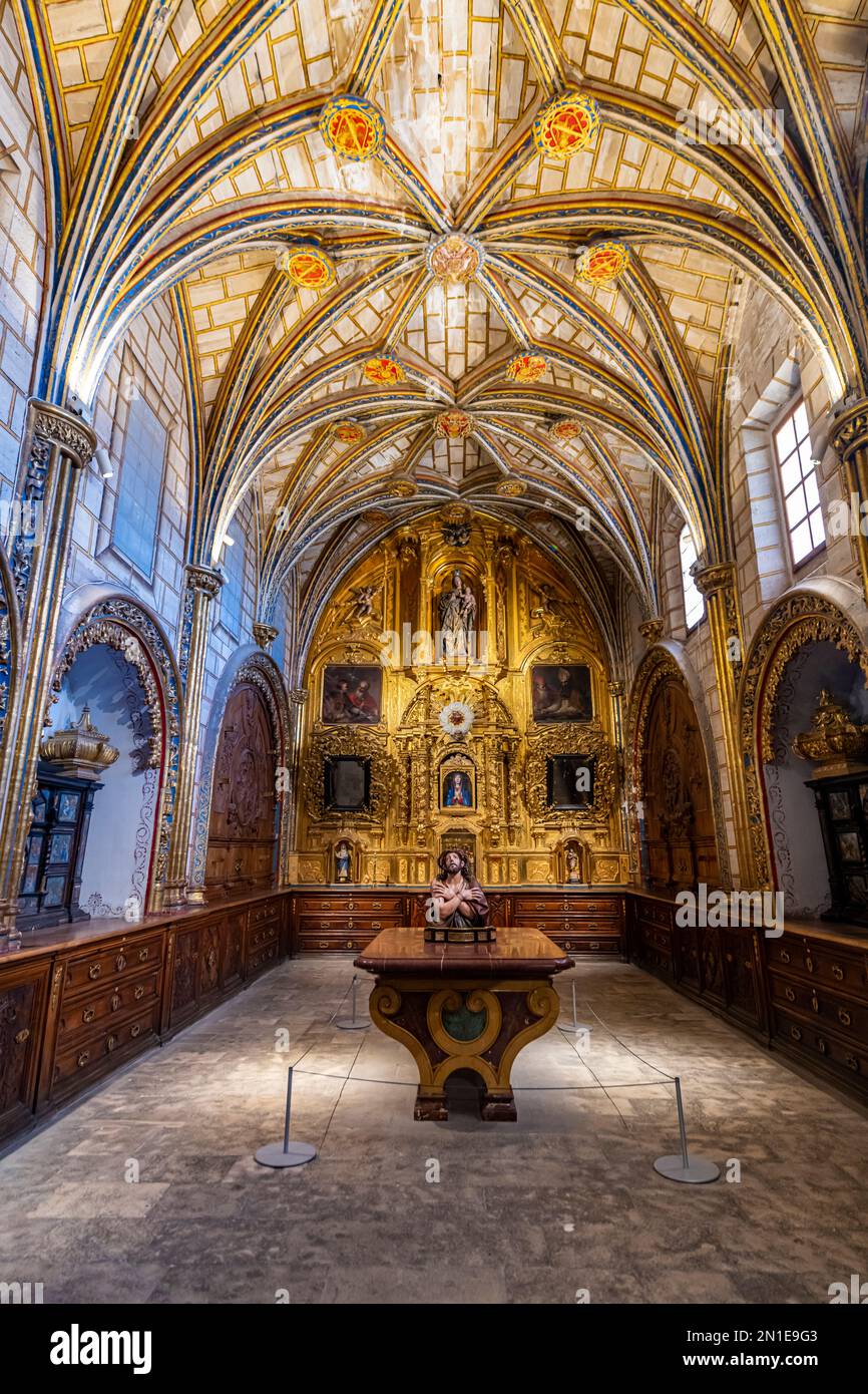 Interno della Cattedrale, Cuenca, patrimonio dell'umanità dell'UNESCO, Castilla-la Mancha, Spagna, Europa Foto Stock