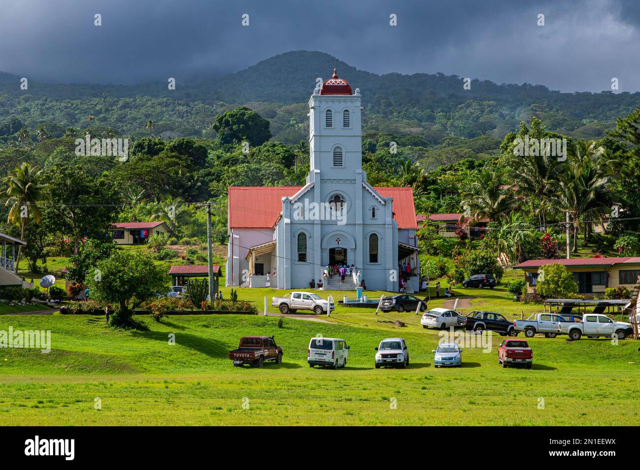Cattedrale di Taveuni, Fiji, Sud Pacifico, Pacifico Foto Stock