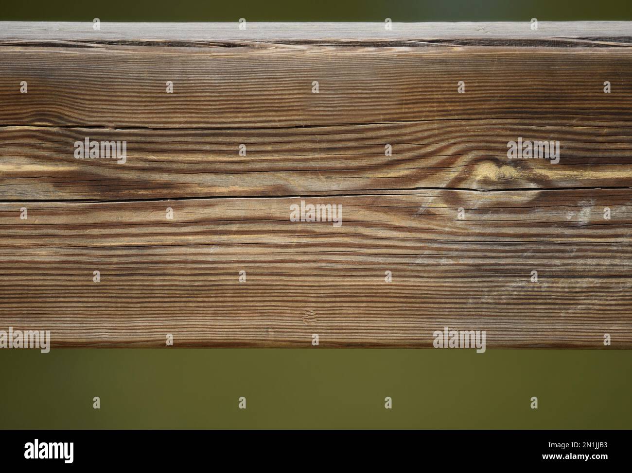 Recinzione trattata a pressione picket closeup in legno. Foto Stock