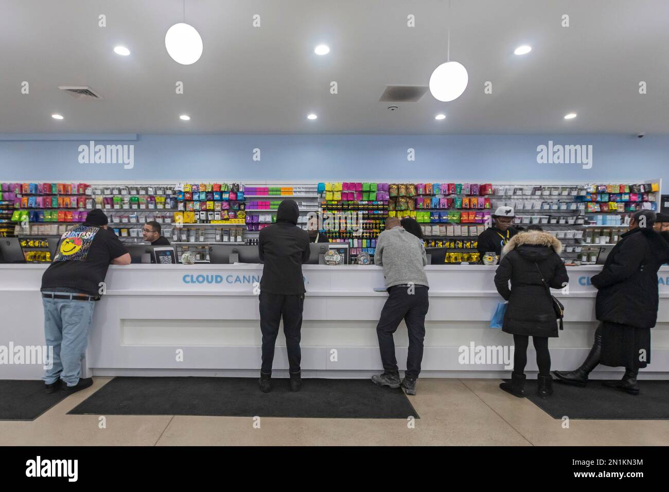 Detroit, Michigan - cannabis ricreativa e medica in vendita presso il negozio Cloud Cannabis. Foto Stock