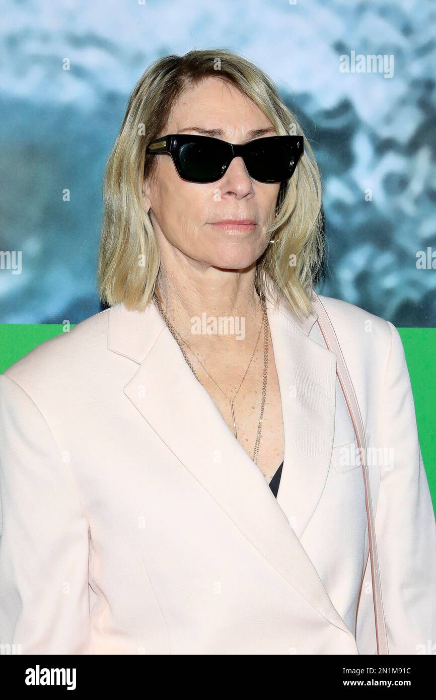 Kim Gordon alla Stella McCartney X Adidas Party all'Henson Recording Studio il 2 febbraio 2023 a Los Angeles, CA (Foto di Katrina Jordan/Sipa USA) Foto Stock