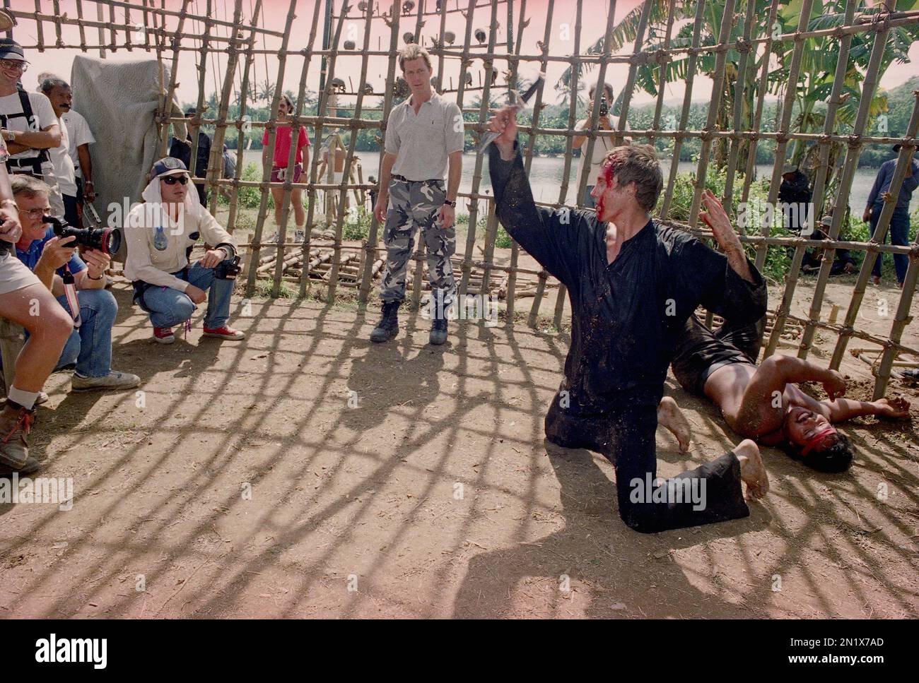 Director John Glickenhaus, left, and stunt coordinator Jack Gill ...
