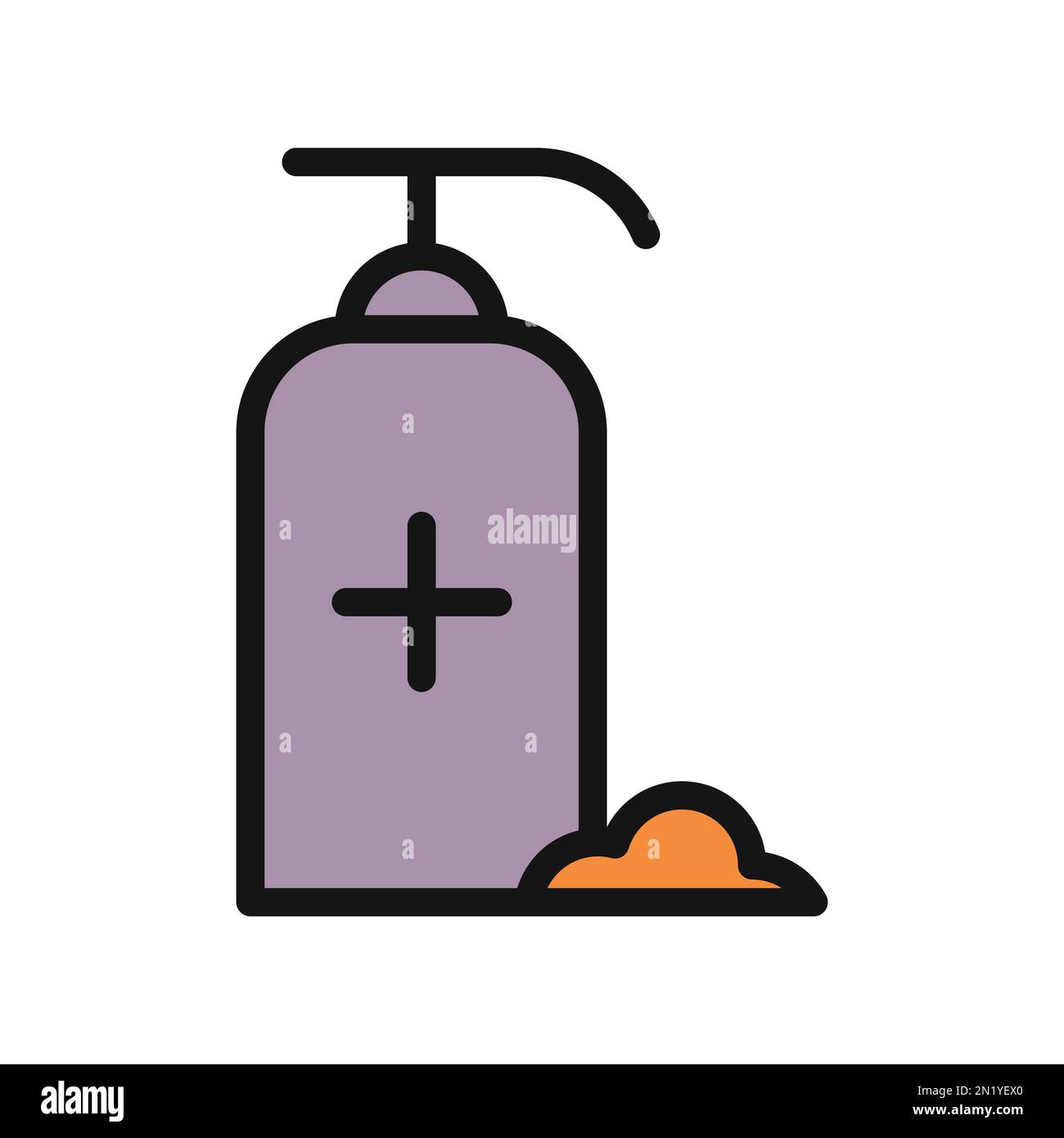 Icona della linea del sapone isolata su sfondo bianco. Icona sottile nera piatta sullo stile moderno. Simbolo lineare e tratto modificabile. Semplice e pixel perfetto Illustrazione Vettoriale
