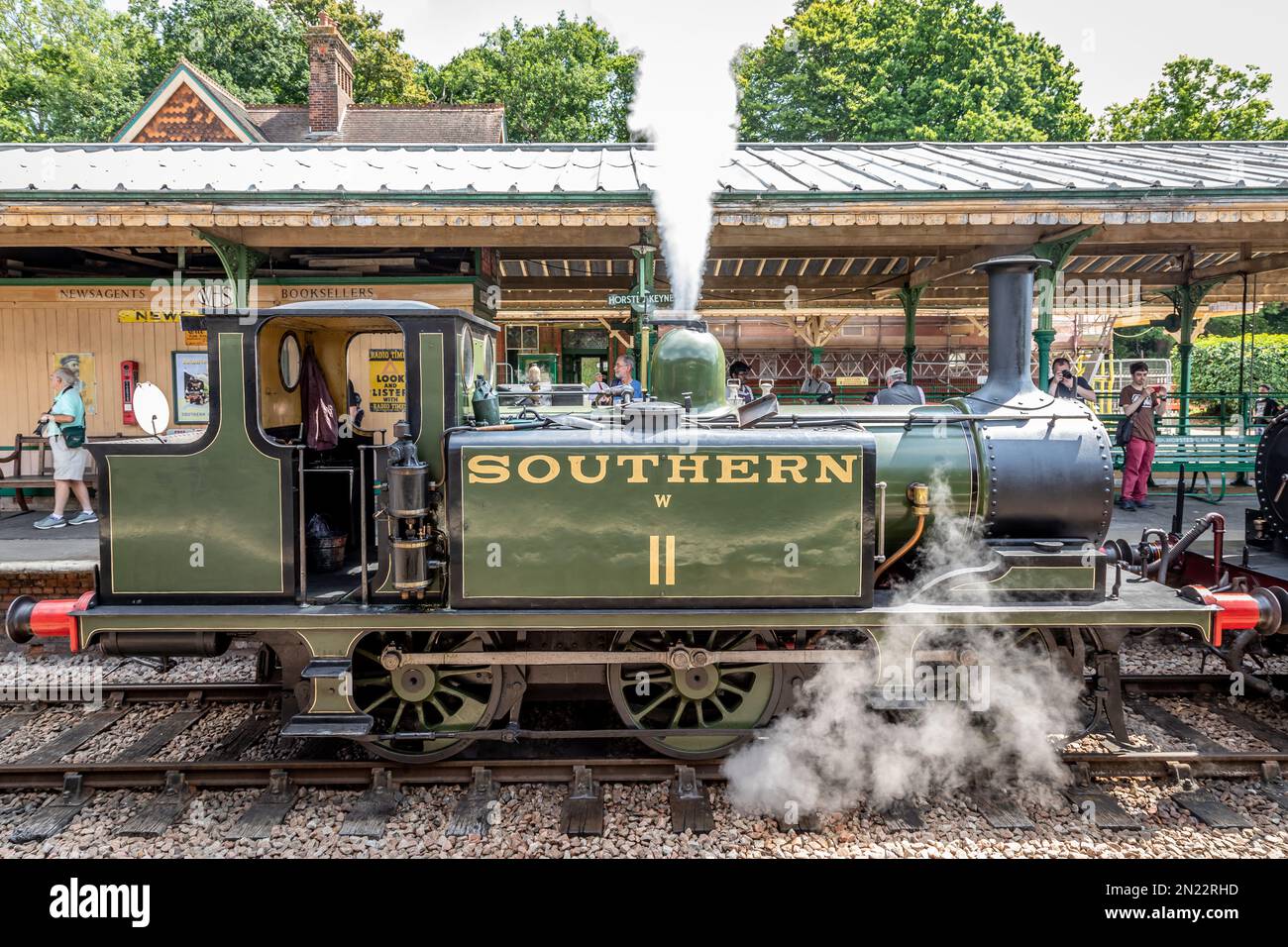 SR 'A1' classe 0-6-0T N. W11, Horsted Keynes sulla Bluebell Railway Foto Stock