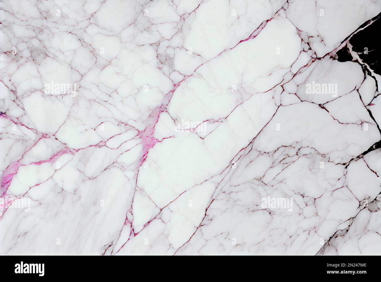 Marmo bianco con venature rosa superficie sfondo astratto. Pittura acrilica  decorativa che colma la struttura del marmo di roccia. Disegno astratto bianco  e rosa naturale orizzontale Foto stock - Alamy
