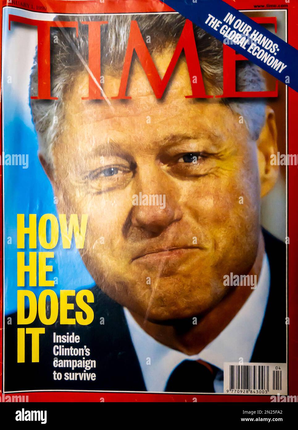 Time magazine cover febbraio 1 1999 Foto Stock