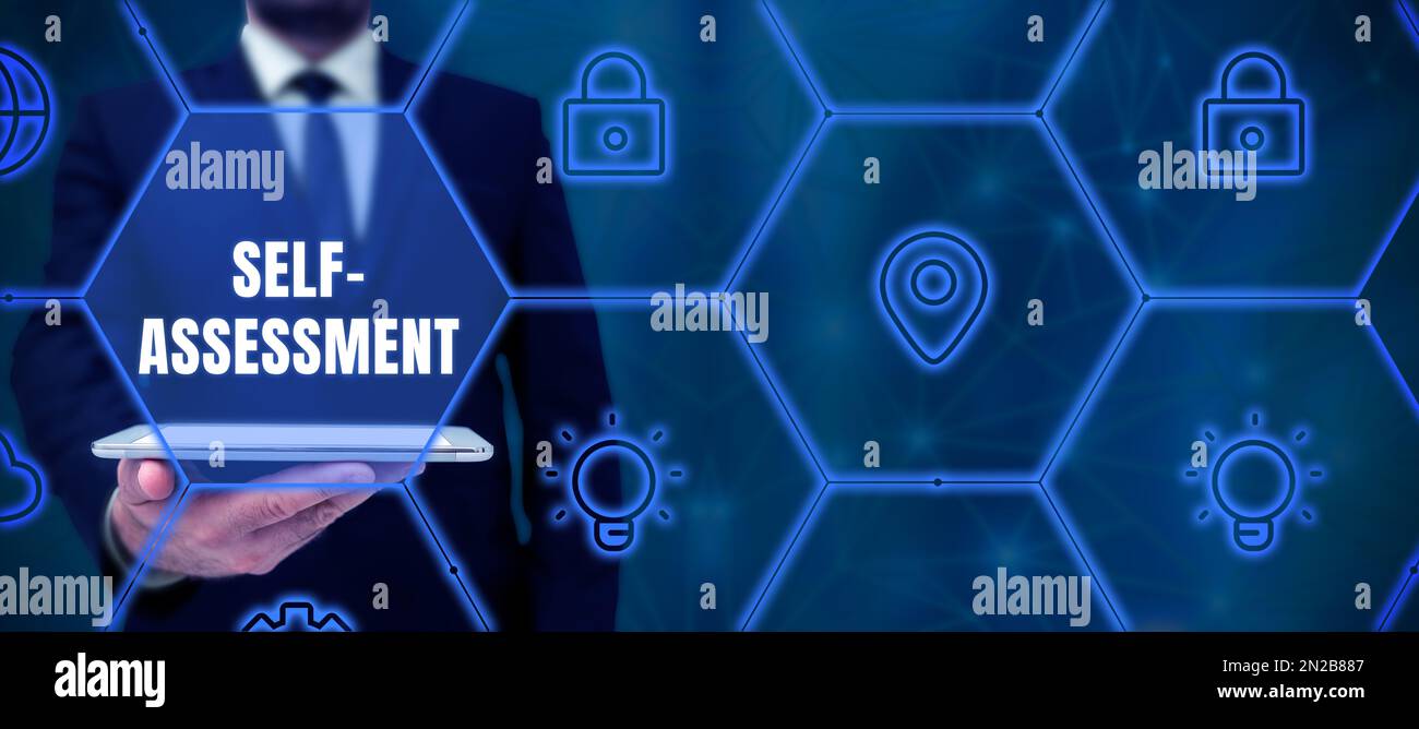 Scrittura con testo di autovalutazione. Parola per orgoglio e fiducia in se stessi Stand up per te Foto Stock