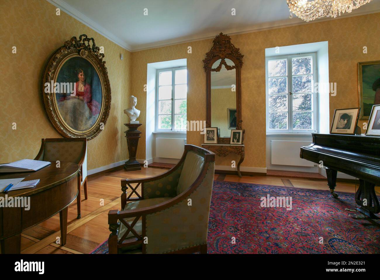 Castello di Stauffenberg, Jehle Music History Collection, Albstadt-Lautlingen, Baden-Wuerttemberg, Germania Foto Stock