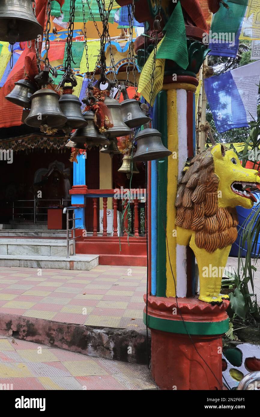 famoso tempio mahakal di darjeeling, popolare destinazione turistica in darjeeling collina stazione, bengala occidentale, india Foto Stock
