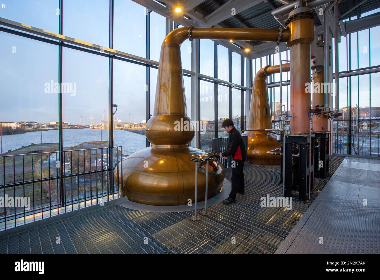 Distilleria Clydeside a Glasgow, Scozia Foto Stock