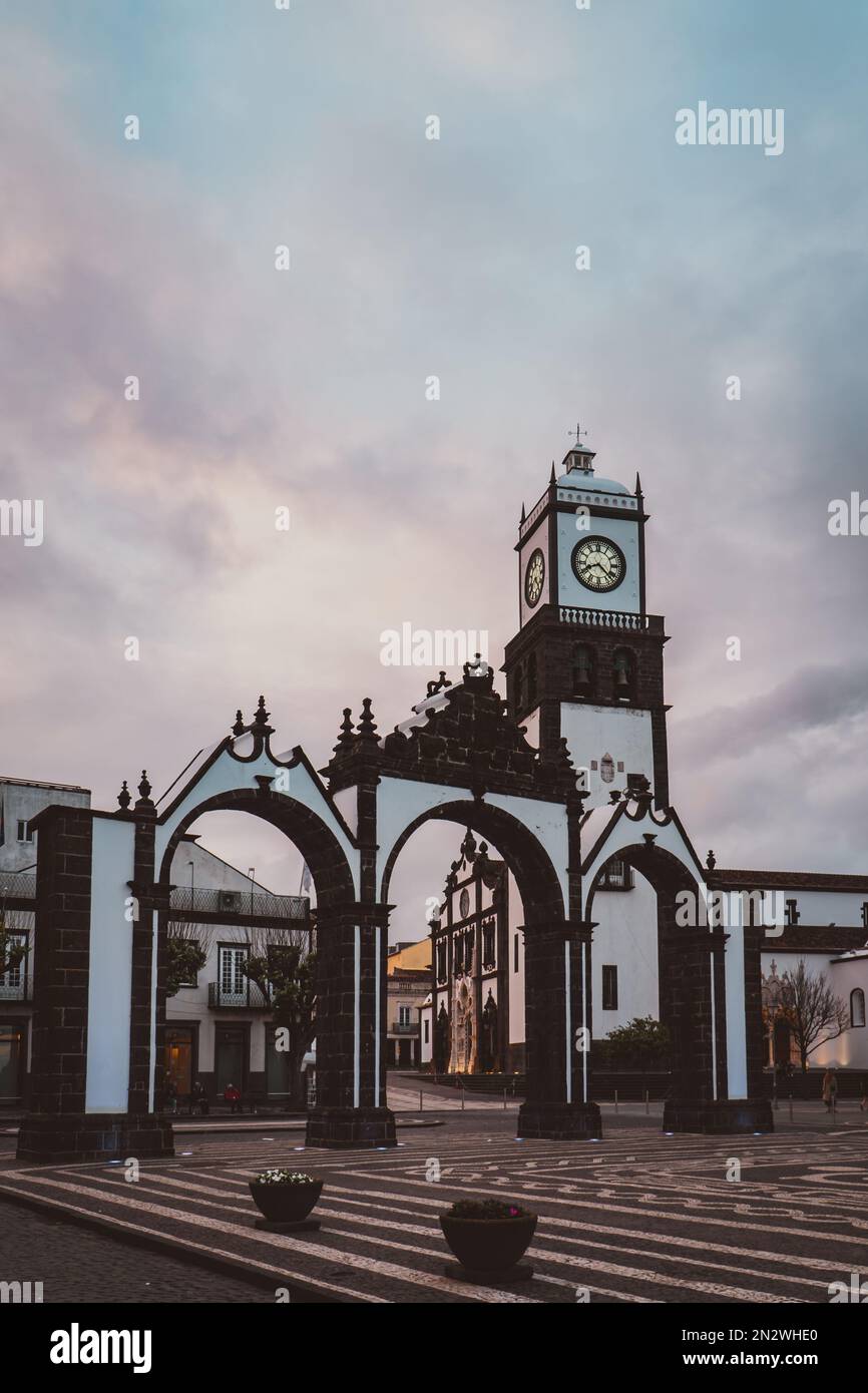 São Miguel 'porta da Cidade' Azzorre Portogallo Foto Stock
