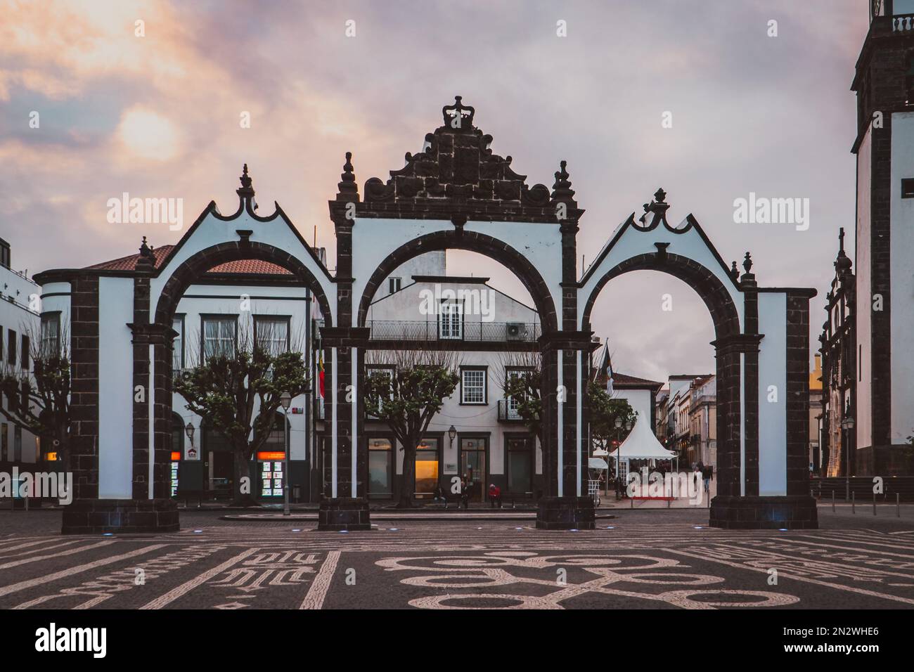 São Miguel 'porta da Cidade' Azzorre Portogallo Foto Stock