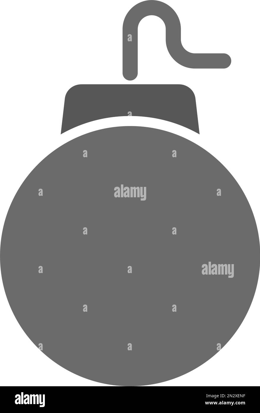 Bomba e arma icona. Vettore modificabile. Illustrazione Vettoriale