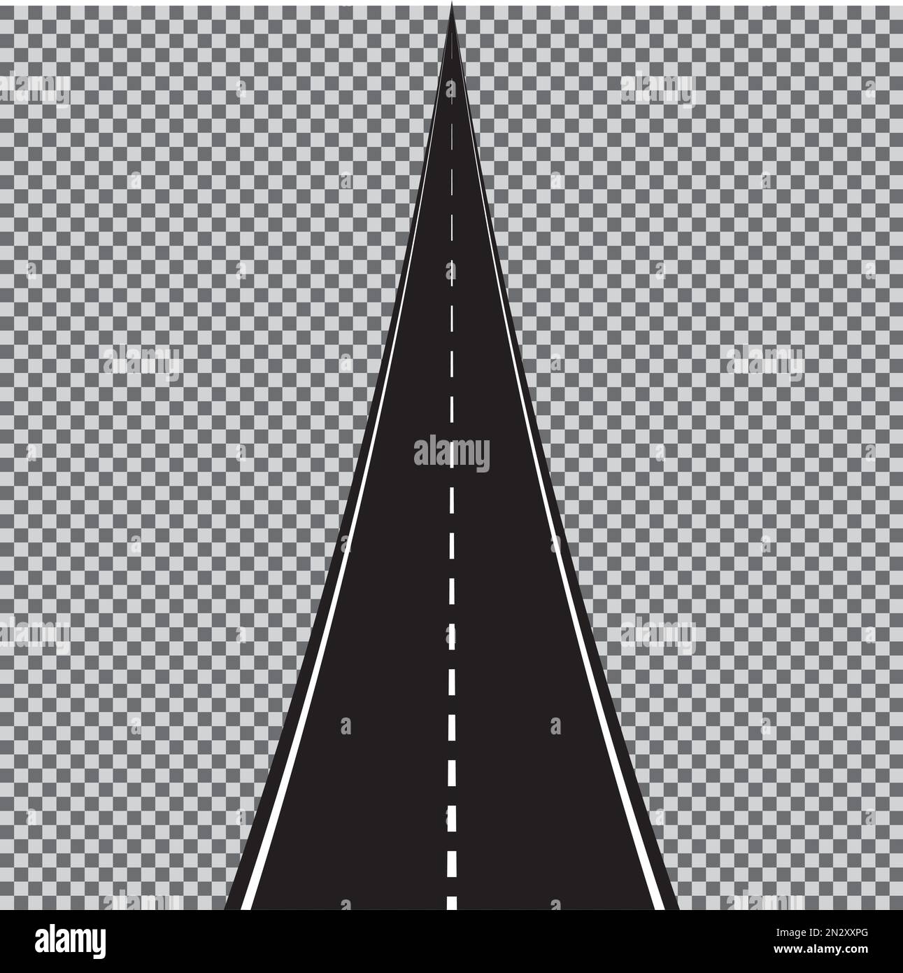 Vettore stradale di avvolgimento isolato su sfondo trasparente. Illustrazione Vettoriale