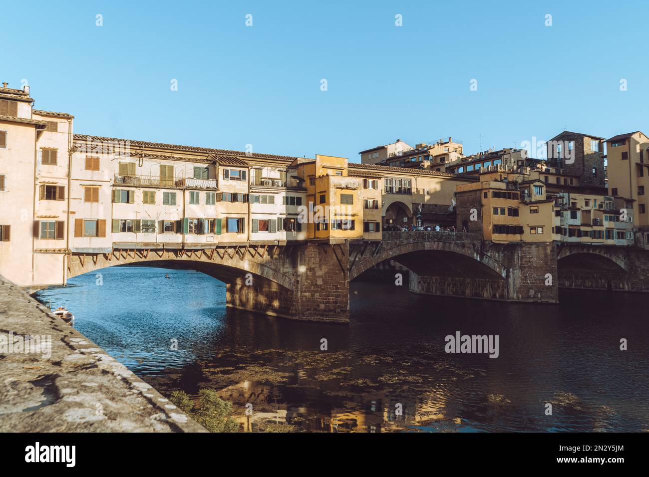 Ponte Vecchio Firenze Estate Foto Stock