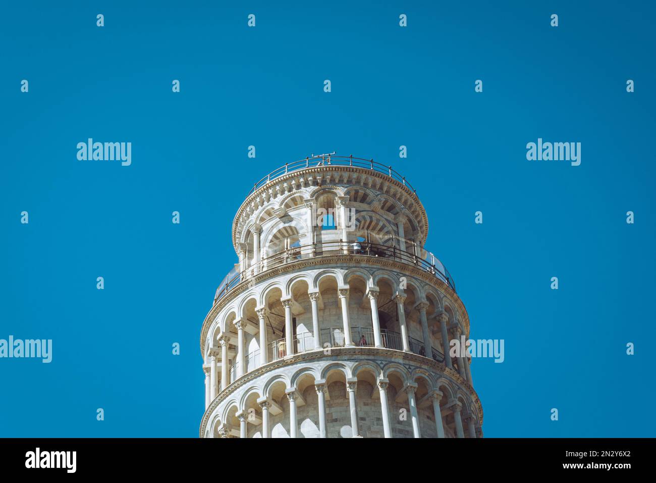 Torre pendente di Pisa Foto Stock