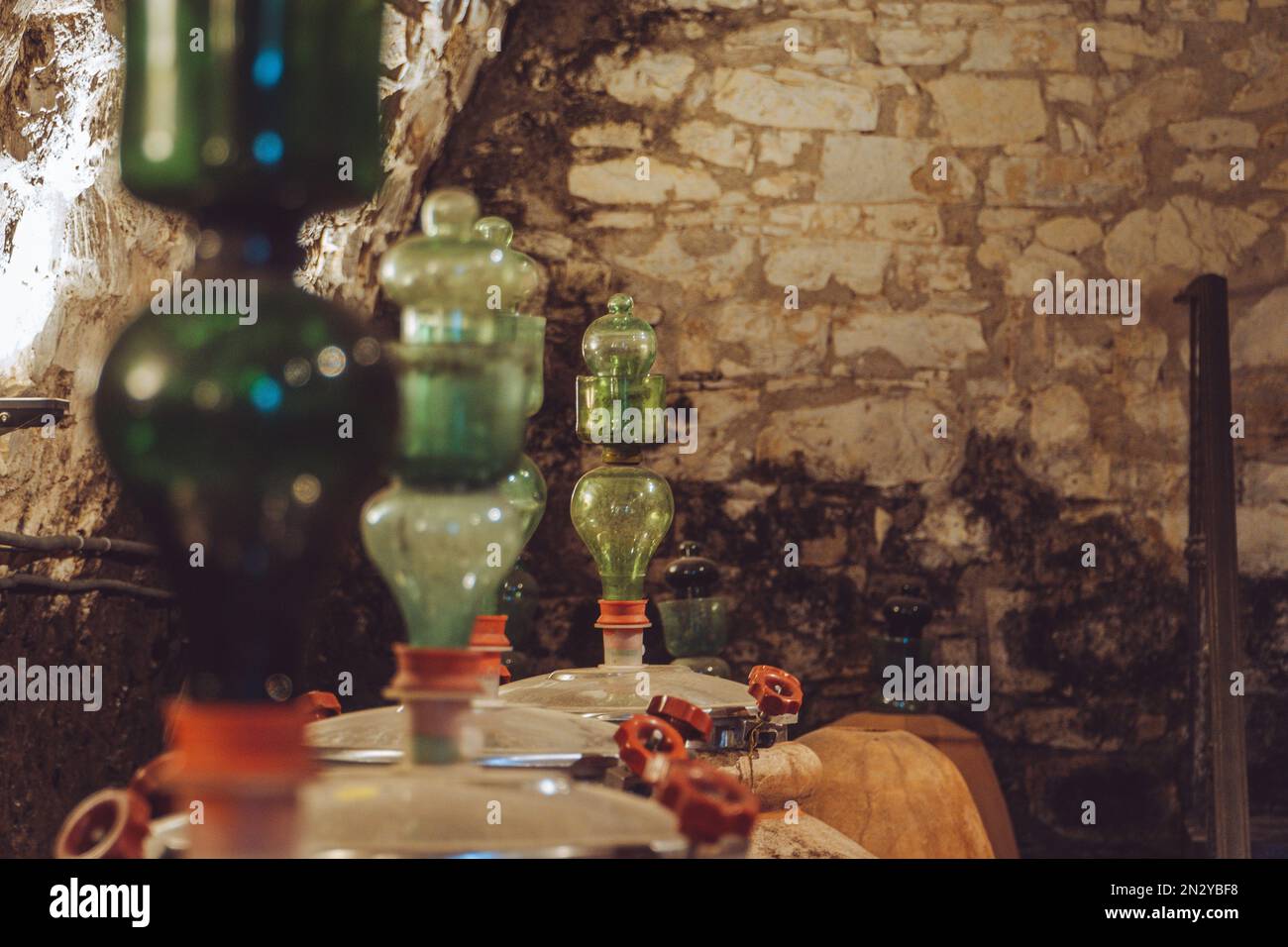 cantina tradizionale in toscana Foto Stock