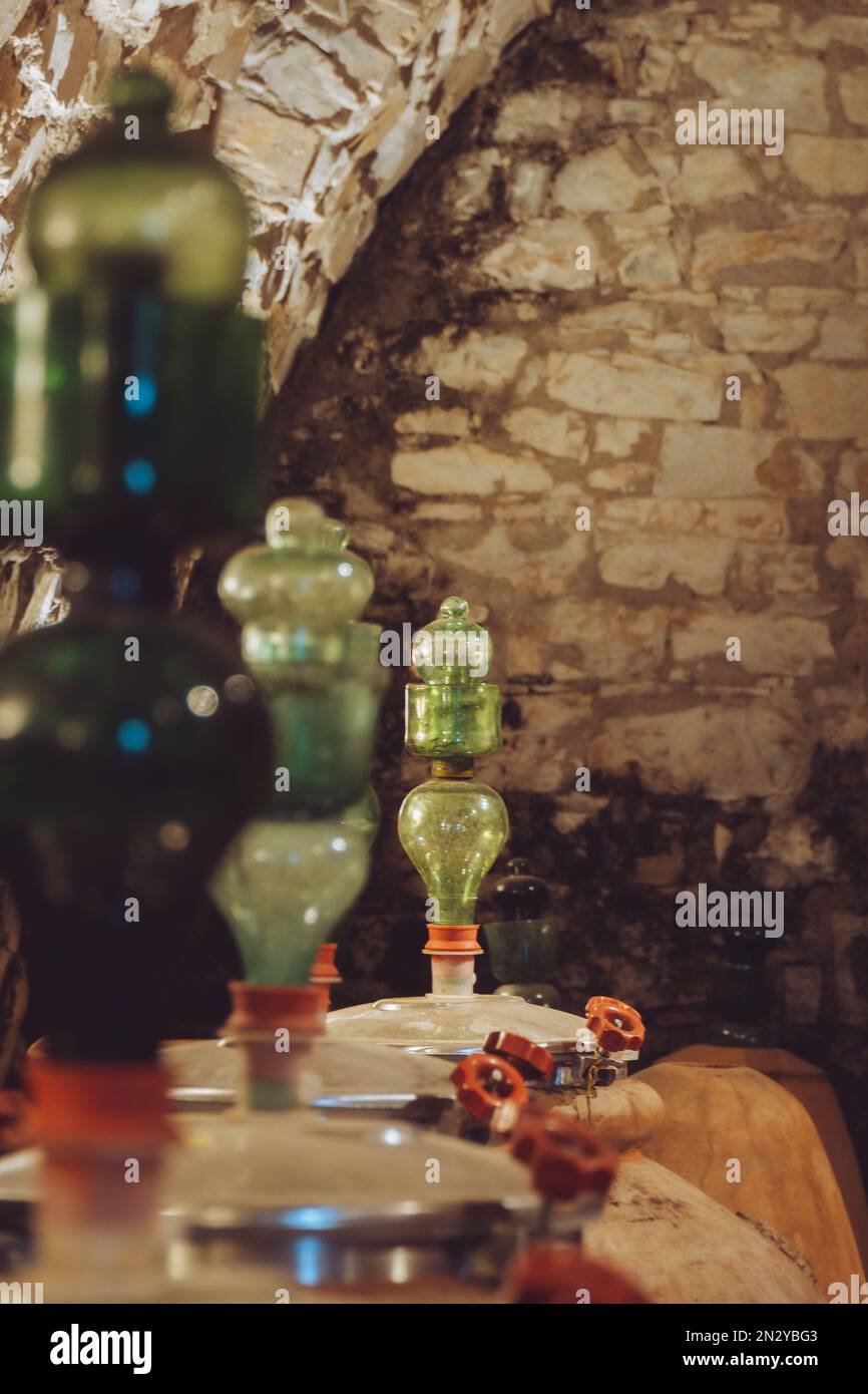 cantina tradizionale in toscana Foto Stock