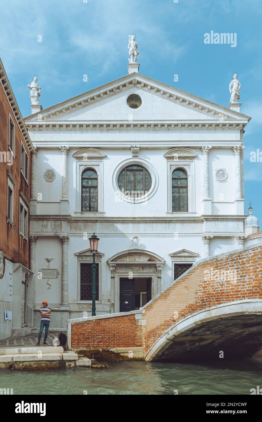 Torre della Chiesa di Via Venezia Foto Stock