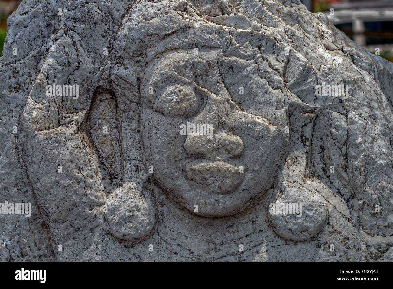 08 24 2015 statua del Buddha di Dhyana 125 piedi (38 m) sulle rive del fiume Krishna Amravati Andhra Pradesh INDIA Asia Foto Stock