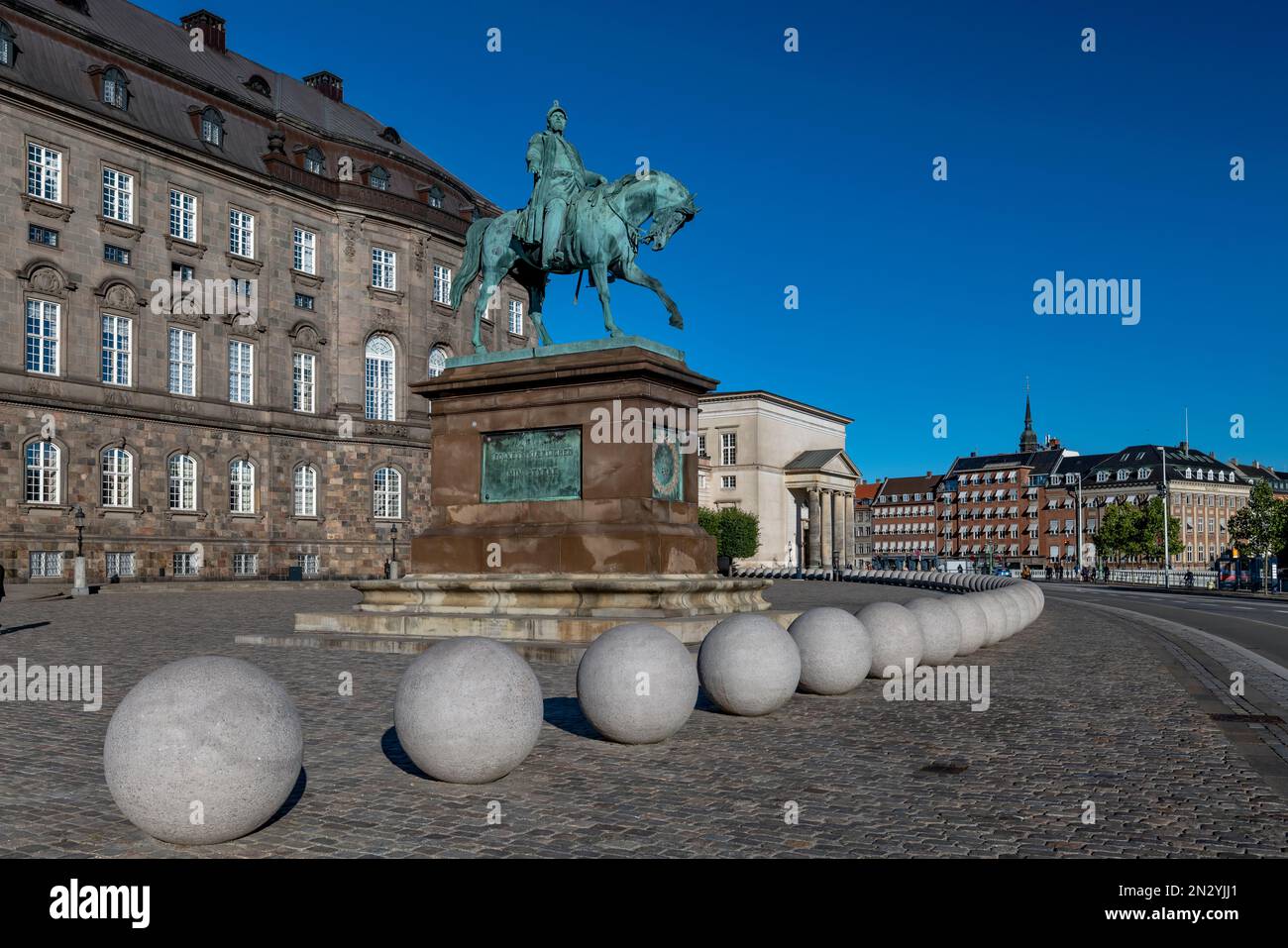 Statua di Frederik VII Foto Stock