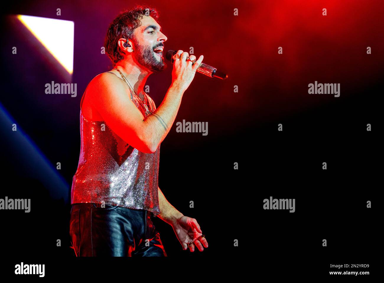 Italia 5 Ottobre 2022 Marco Mengoni - live al Mediolanum Forum Assago Milano © Andrea Ripamonti / Alamy Foto Stock