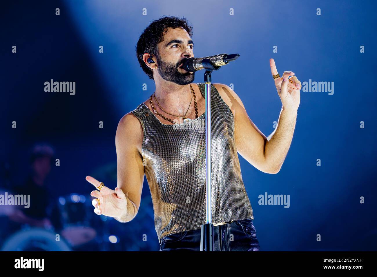 Italia 5 Ottobre 2022 Marco Mengoni - live al Mediolanum Forum Assago Milano © Andrea Ripamonti / Alamy Foto Stock