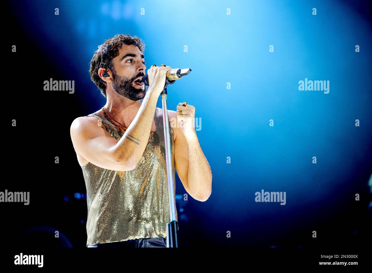 Italia 5 Ottobre 2022 Marco Mengoni - live al Mediolanum Forum Assago Milano © Andrea Ripamonti / Alamy Foto Stock