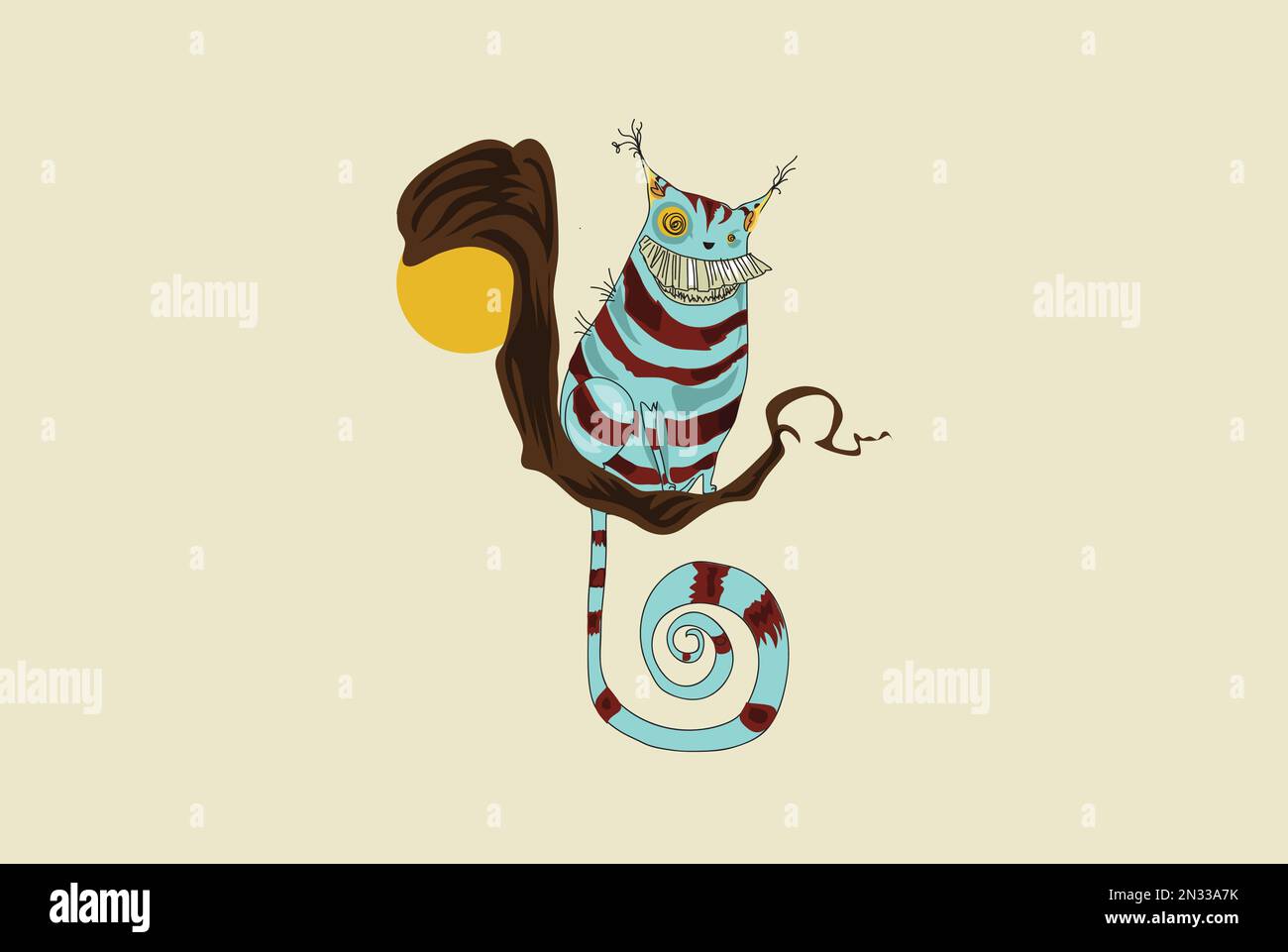 Illustrazione vettoriale delle mascotte Cat Illustrazione Vettoriale