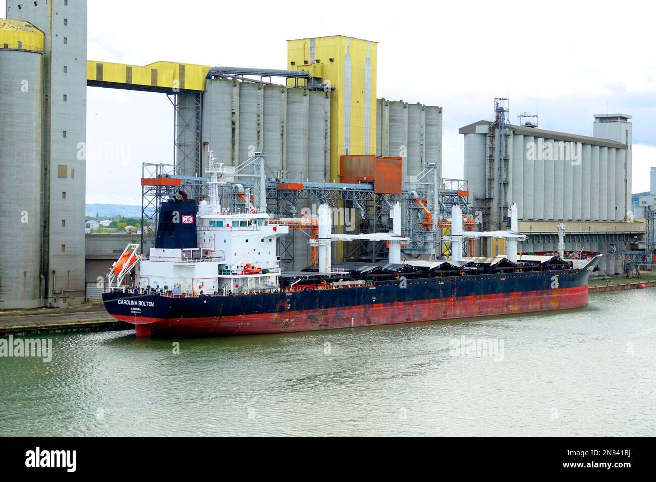Porto di navigazione Rouen è una città sul fiume Senna nel nord della Francia. E 'la prefettura della regione della Normandia e il dipartimento di Seine-Mariti Foto Stock