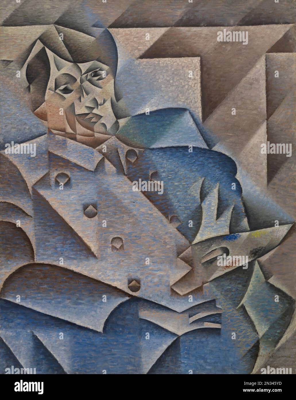 Ritratto di Pablo Picasso, Juan Gris, 1912, Art Institute of Chicago, Chicago, Illinois, USA, America del Nord Foto Stock