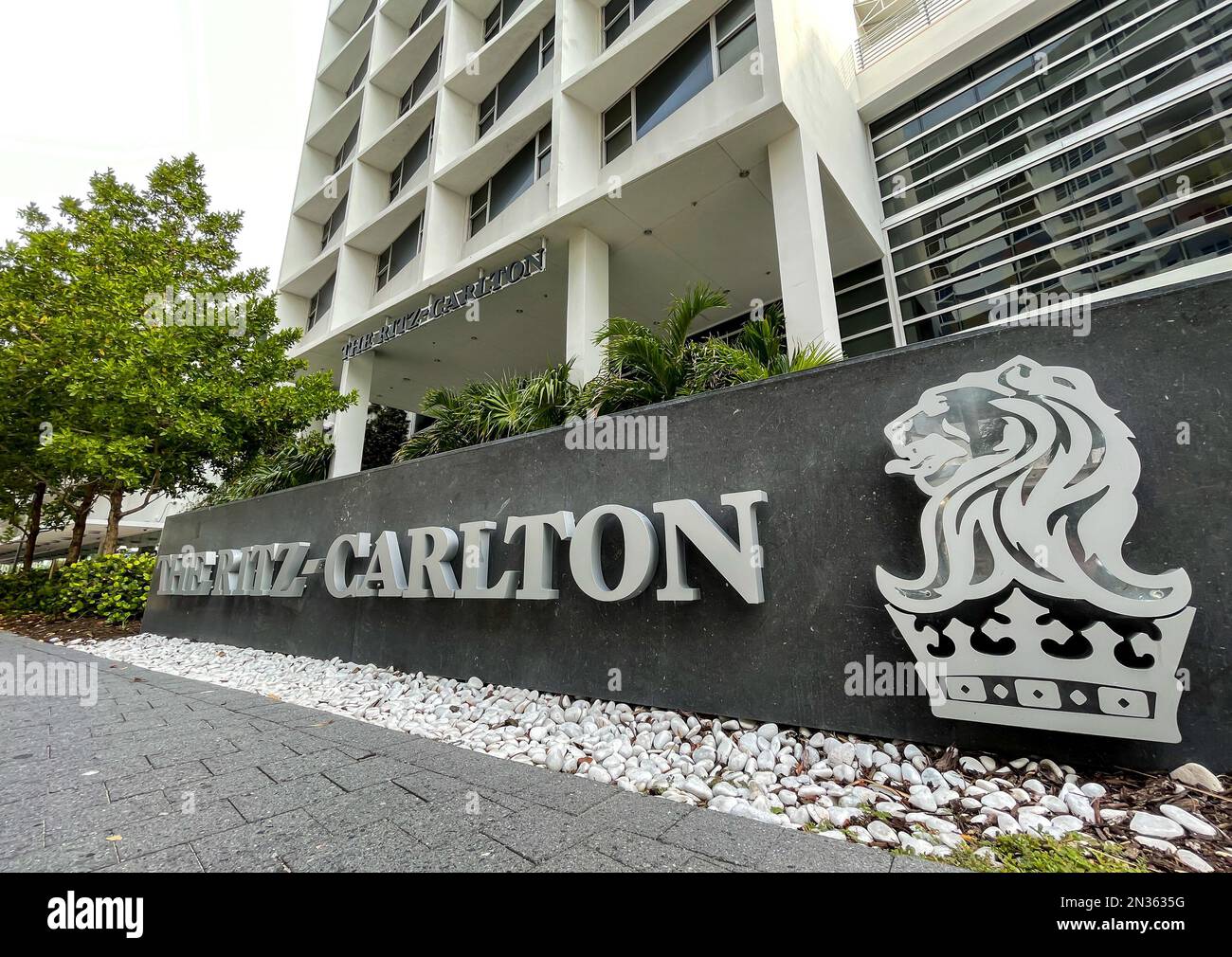 Hotel Ritz Carlton a Miami Beach. Foto Stock