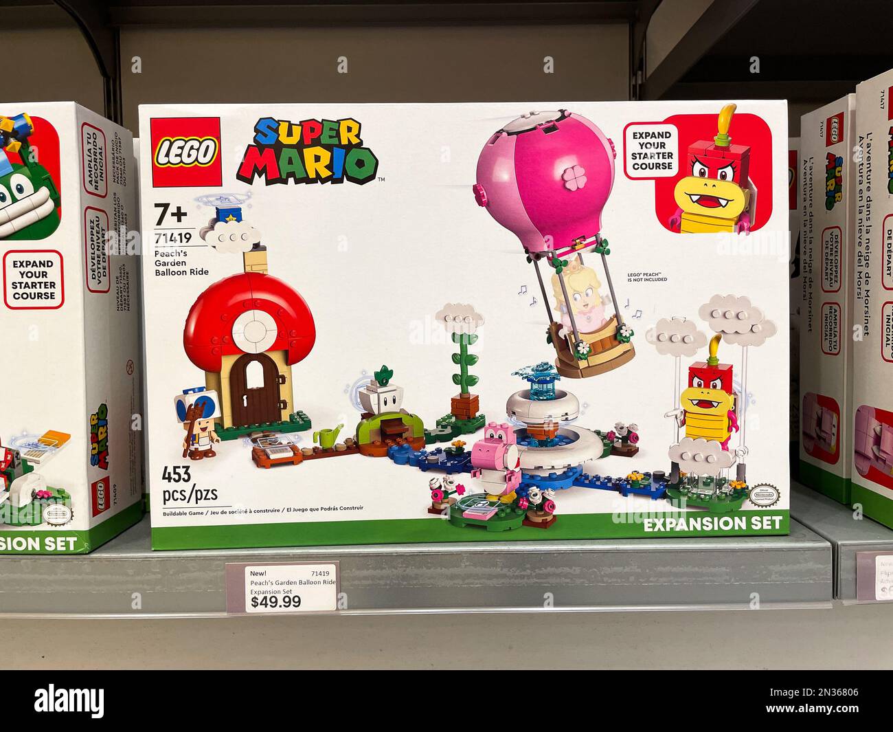 Super Mario a tema set lego. Foto Stock