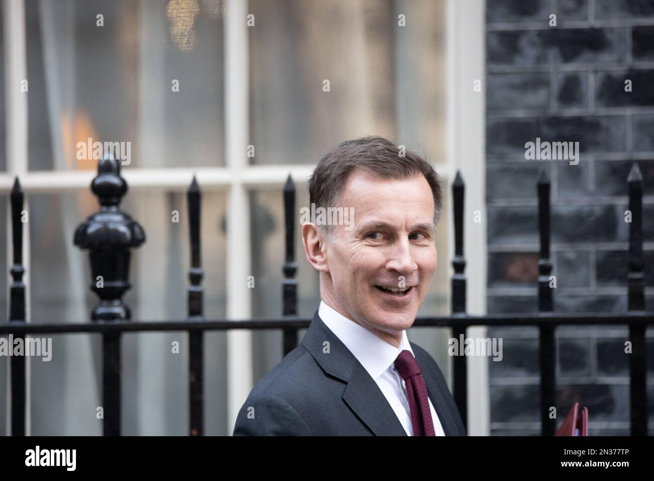 Londra, Regno Unito. 7th Feb, 2023. Jeremy Hunt, Cancelliere dello scacchiere, Downing Street, Londra UK Credit: Ian Davidson/Alamy Live News Foto Stock