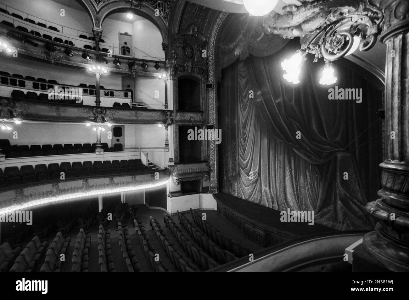 Sala del Teatro Les Celestins, Lione, Francia, 1989 Foto Stock