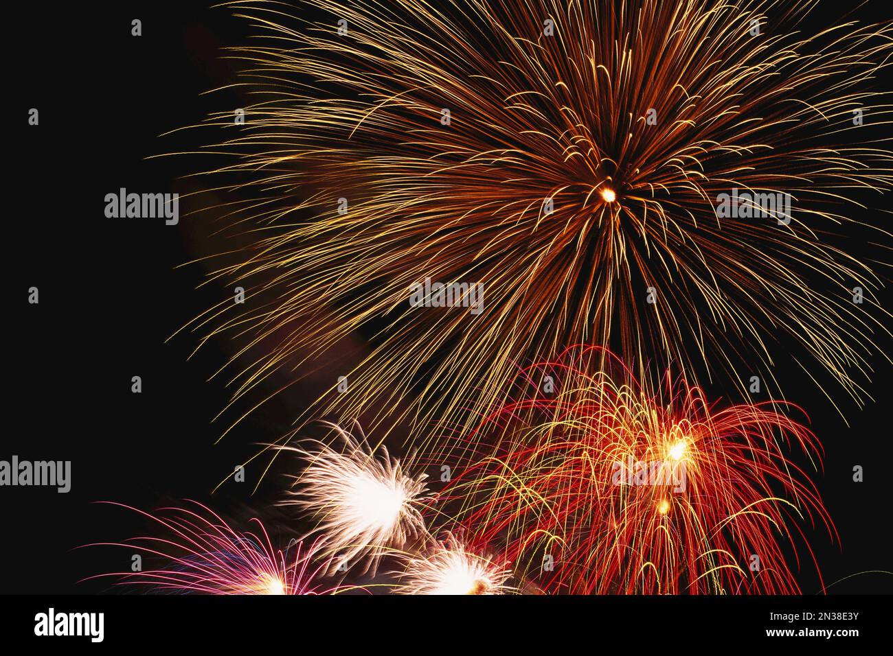 Fuochi d'artificio Foto Stock
