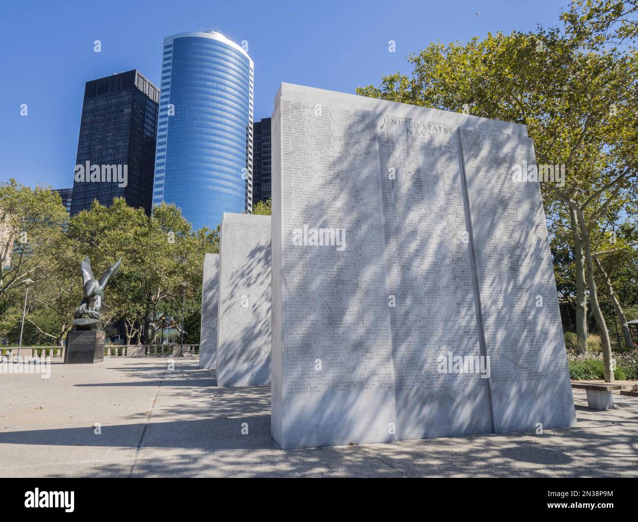 East Coast Memorial per i militari americani, Battery Park, New York, USA Foto Stock
