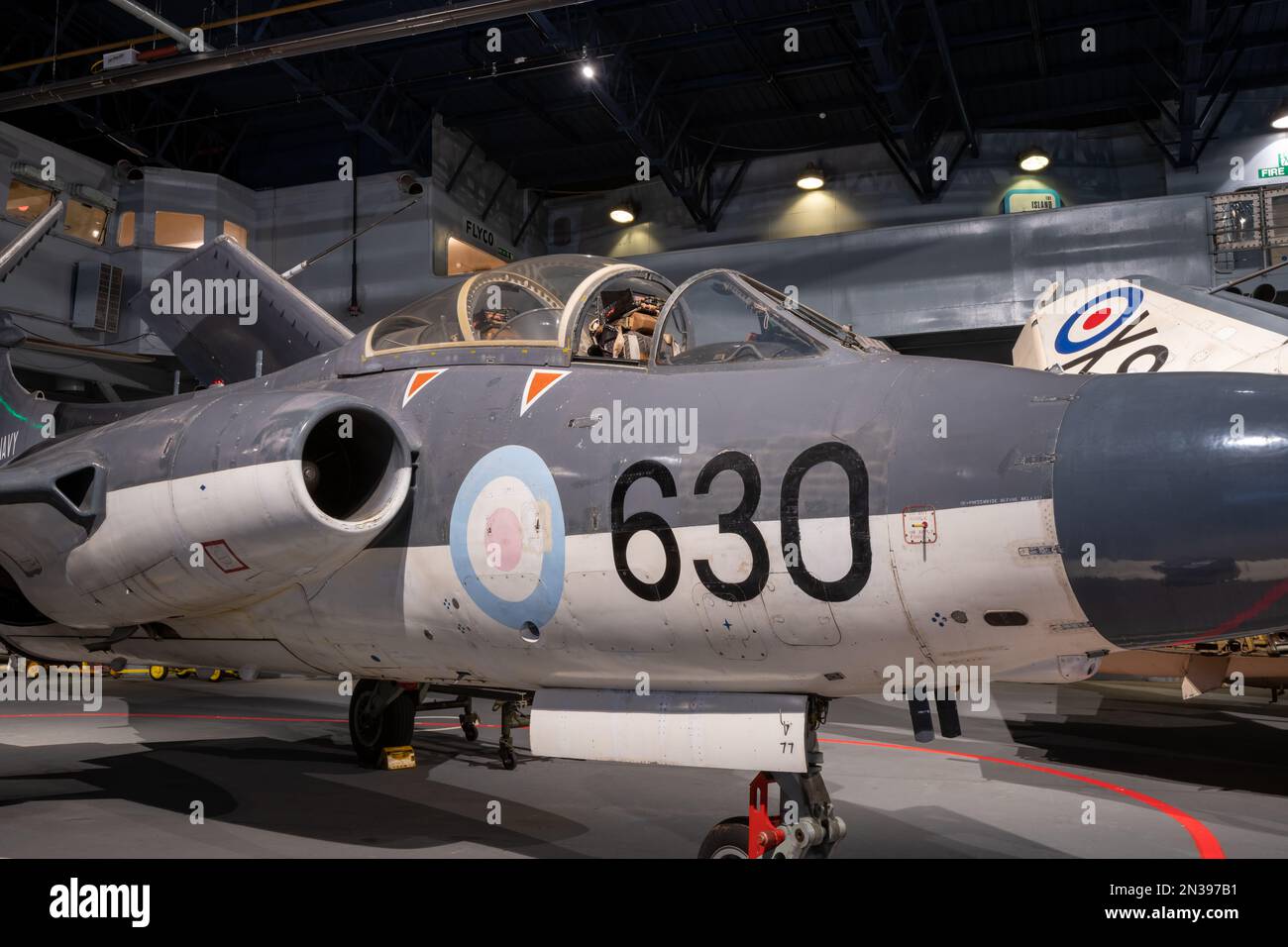 Yeovilton.Somerset.United Kingdom.October 23rd 2022.A Blackburn Buccaneer è in mostra a The Fleet Air Arm Museum a Somerset Foto Stock